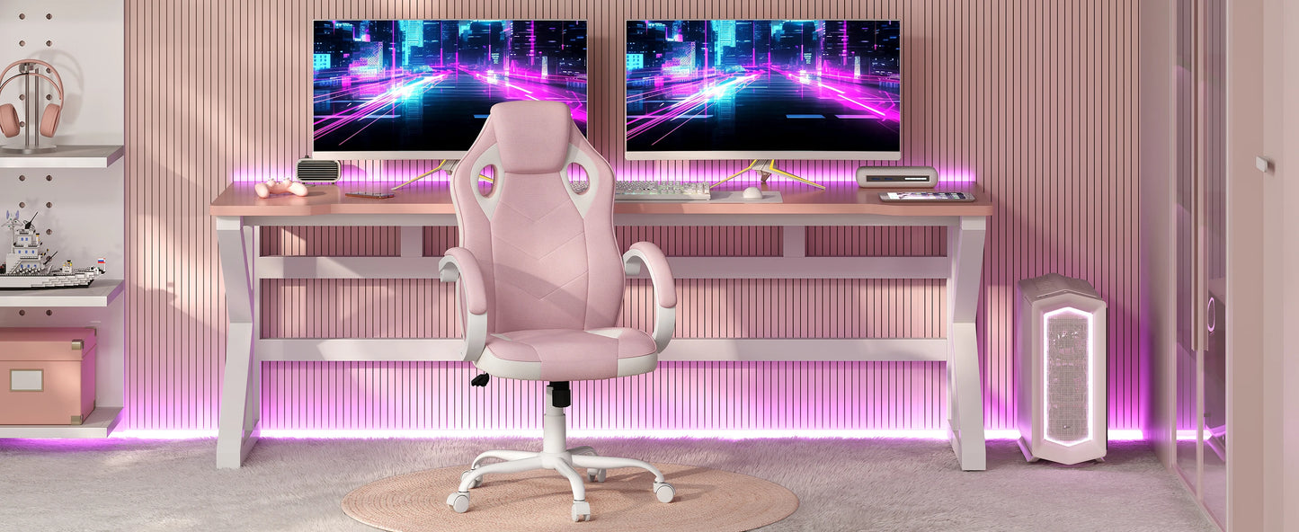 WOLTU Ergonomic Gaming Chair High Back Office Computer Chair with Adjustable Height, 360° Swivel, Reclining Tilt, Racing Style Executive Desk Chair