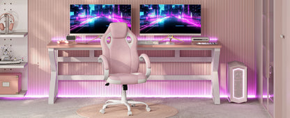 WOLTU Ergonomic Gaming Chair High Back Office Computer Chair with Adjustable Height, 360° Swivel, Reclining Tilt, Racing Style Executive Desk Chair