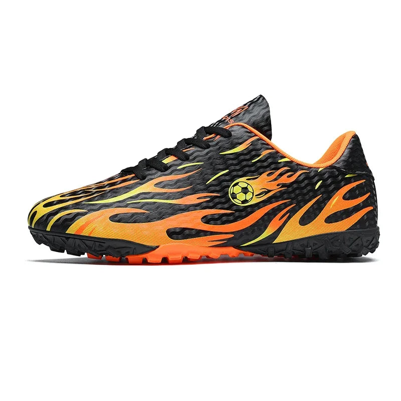 Chaussures de football professionnelles pour hommes, chaussures de sport pour jeunes, avec soutien de la cheville, crampons pour le football, chaussures de sport pour matchs en extérieur et entraînements, antidérapantes et
