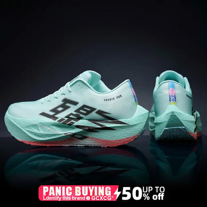 Chaussures de course pour homme, sportives, semelle en carbone, spécialisées, respirantes, légères, pour femme, confortables, athlétiques, antidérapantes, pour marathon