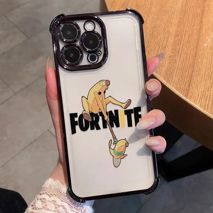 Capa de telemóvel com revestimento Anime Fortnites Game para Xiaomi Redmi A7 15 A3 15C 14C K50 A1 Note 15 14 13 12 12s Pro Plus 4G 5G antiqueda