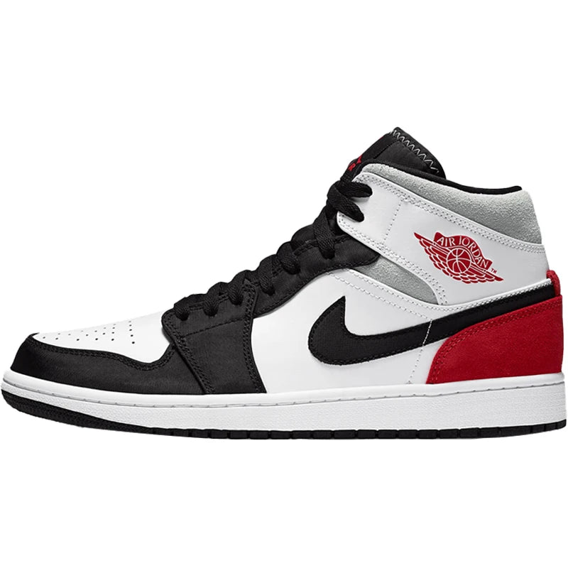 Nike Original Air Jordan 1 AJ1 Herren-Mid-Top, gedämpfter Sport-Basketballschuh 852542-100