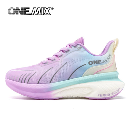 ONEMIX Nuove scarpe da running ammortizzate da uomo, adatte a runner pesanti, stringate, sportive da donna, antiscivolo, outdoor, sneakers atletiche da uomo