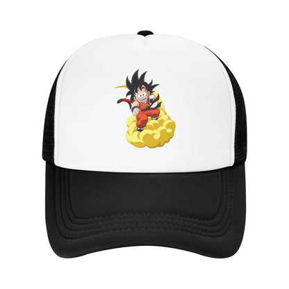 Dragon Ball Son Goku Mesh Baseball Cap Adult Trucker Hat Anime Hats Adjustable Snapback Caps Sports Cap Winter Trucker Hats, Produit gaming premium Fraquane