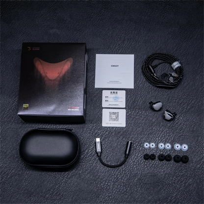 SIMGOT EG280 HiFi Wired IEM Earphones 1DD+1 Planar Hybrid Driver Gaming Earbuds with USB-C DAC, Detachable 2Pin OFC Cable