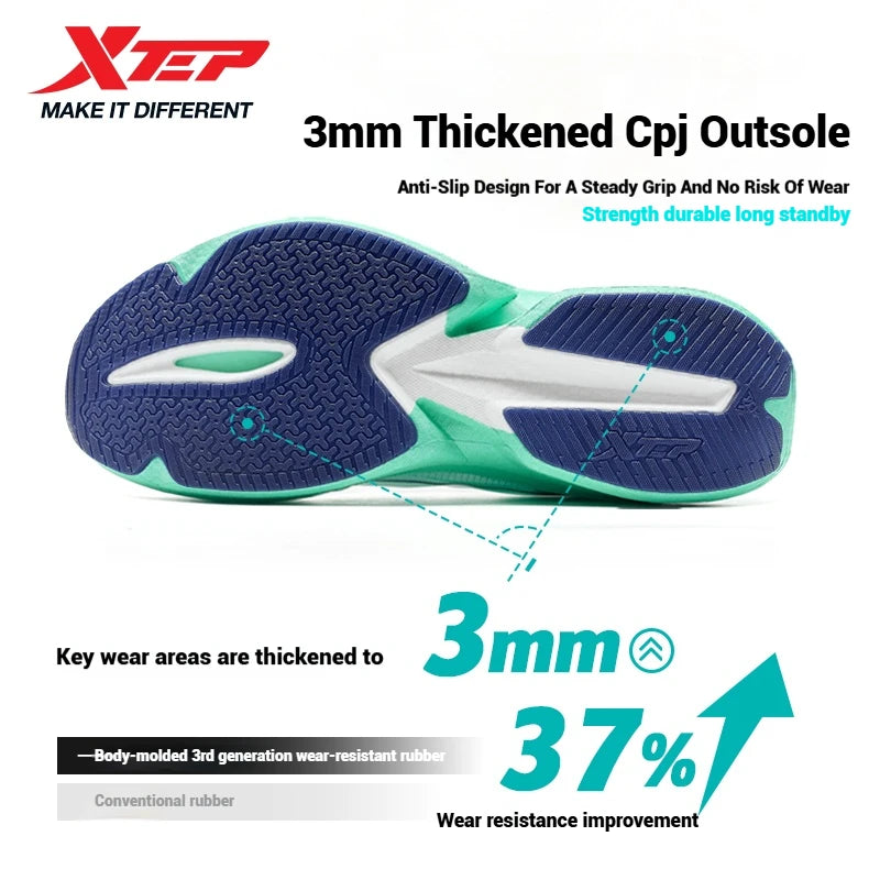 Xtep One Piece Model 3.0 Women Running Shoes 2025 Spring Comfortable Stability Cushion Rebound Racing Soft Sneakers 875218110031