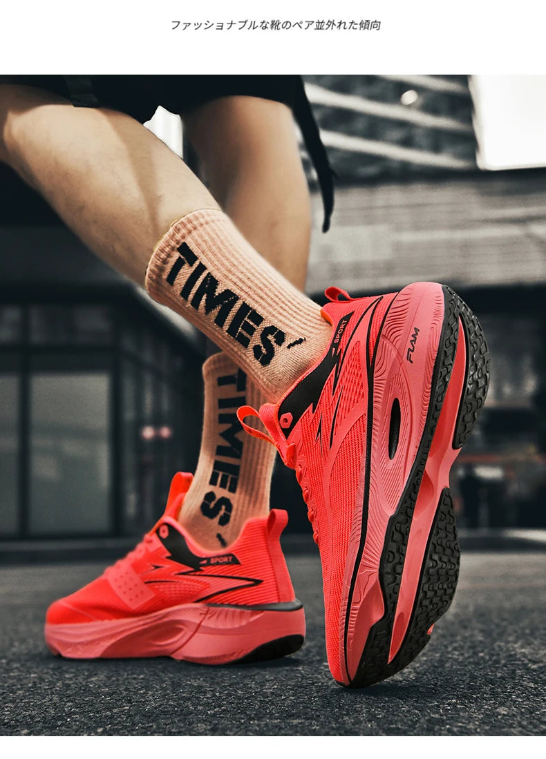 Running Shoes Carbon Board Speciality Marathon Men Sports Breathable Lightweight Women's Comfortable Athletic Nonskid Sneakers