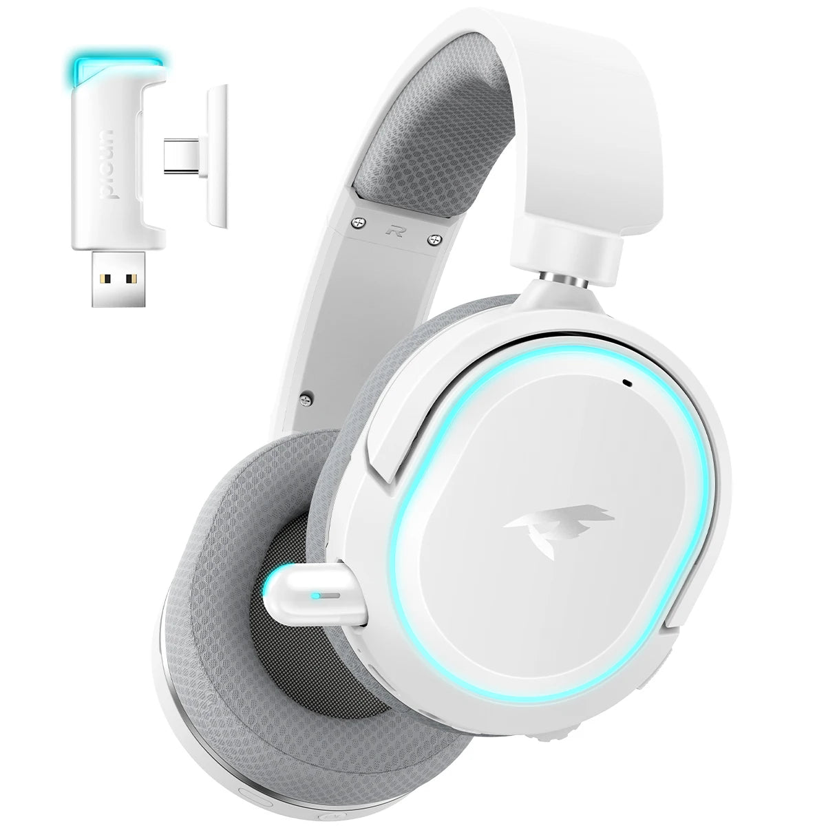 Picun G2 Wireless Gaming Headset Bluetooth 5.3 – 7.1 Surround Sound, ENC Microphone, 100H Battery, Low Latency Headphones for PC, PS5, PS4, Switch & Mobile