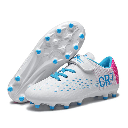 Nouvelles chaussures de football pour enfants, chaussures de sport d'extérieur, chaussures de football pour garçons et filles, chaussures de football à boucles, chaussures de futsal, pointures 28-39