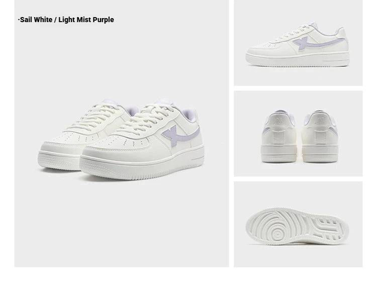 Xtep White Sneakers Female 2026 Spring Couples Versatile Trendy Casual Thick-soled Increase Sports Women Shoes 874118319851
