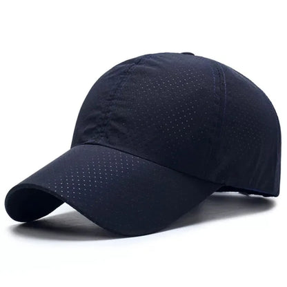 Snel drogende zonnepet voor dames, casual sportpet voor heren, grote maat baseballpet, 60-65 cm, verstelbare zonneklep, pet met klep