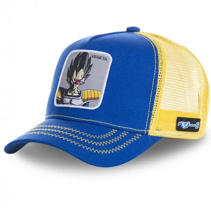 Cappellino da viaggio estivo Dragon Ball Buu Goku per uomo, con visiera, ricamo, stile hip-hop, visiera parasole, regolabile, in rete, tipo "trucker"
