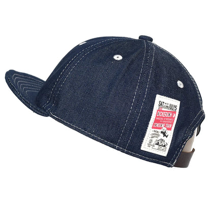Four Seasons Fashion baseballkasket i denim med kort skygge til mænd og kvinder – Dad Hat – justerbar i Trucker-stil – kasketter med lav profil