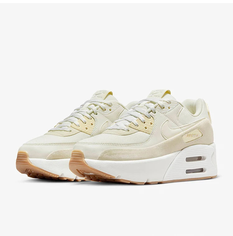 Nike Original Air Max 90 LV8 Damen-Sneaker mit niedrigem Schaft und Plateau-Sohle FD4328-100