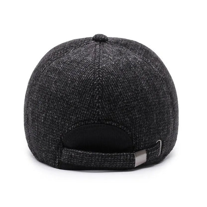 Cappellino da baseball in maglia di lana per l'inverno con paraorecchie - Cappellino da baseball da uomo, cappelli caldi e imbottiti con paraorecchie - Cappellini sportivi da golf - Snapback