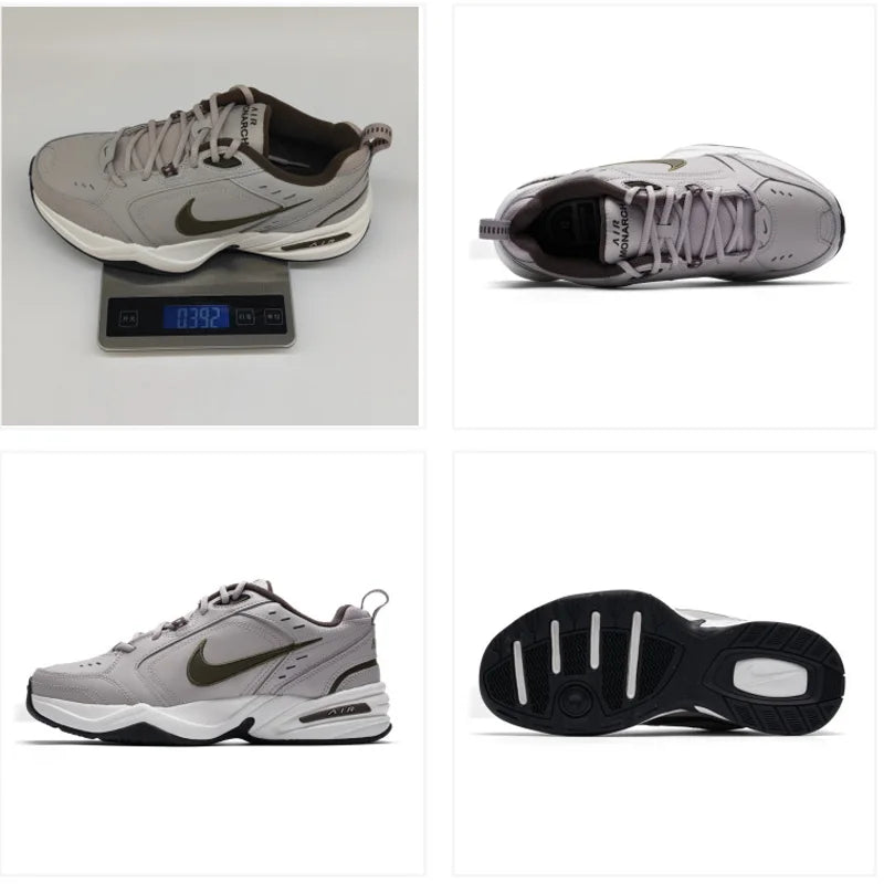 Nike Air Monarch IV Men's Brown/Grey Retro Dad Shoes 2026 Spring Training Sneakers 415445-200