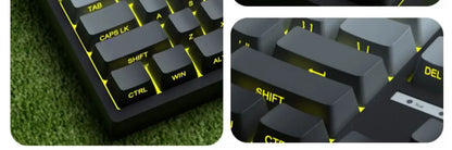 Daylight Cherry Keycaps PBT Translucent Gradient Keycaps for MX Mechanical Keyboards, Side Engraved Cherry Profile PBT Keycap Set