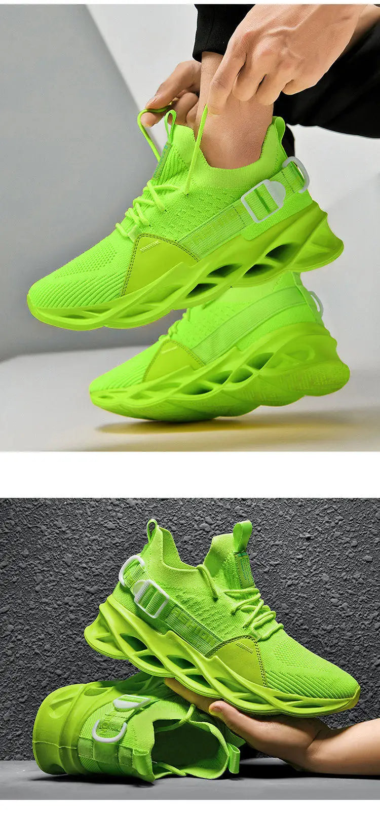 Modische lila Freizeit-Sneaker für Damen und Herren, Blade-Laufschuhe, große Größe 48, leichte, atmungsaktive Sportschuhe für Herren, Mesh-Sneaker
