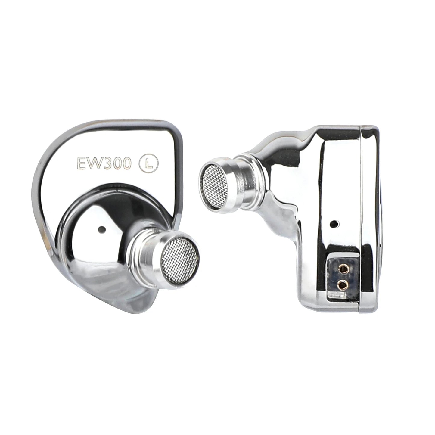 SIMGOT EW300 HiFi Hybrid IEM Earphones 1DD+1Planar+1PZT Driver Wired Earbuds with Detachable Nozzles Silver-Plated OFC Cable for Music