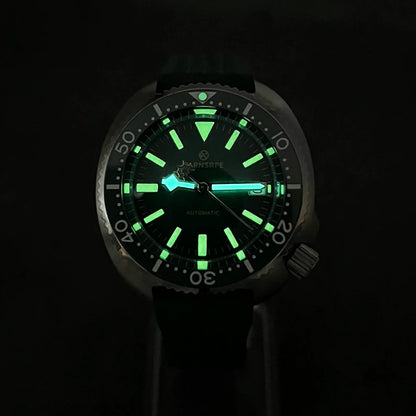 PARNSRPE Diver's Luxury Men's Watch Small Abalone Automatic Mechanical Watch Movement Aseptic Dial Sapphire Glass
