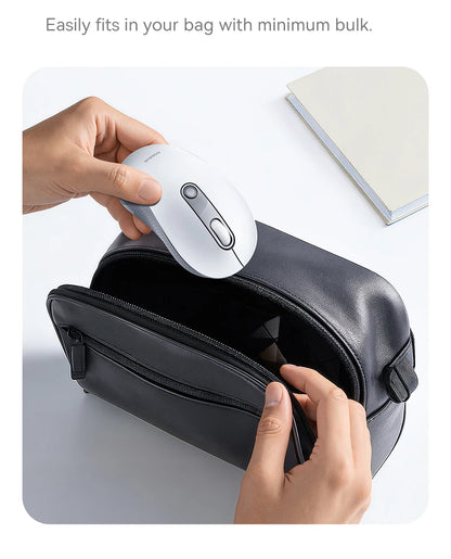 Baseus Wireless Mouse Bluetooth 5.3 Ergonomic Silent Mouse, 2.4GHz Rechargeable Office Mouse with 7 Buttons, Adjustable DPI for Laptop, MacBook, PC & Tablet