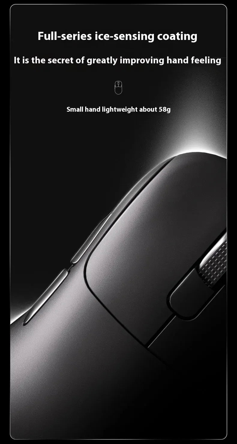 Ajazz AJ179 APEX langaton pelihiiri värinäytöllisellä telakalla, Bluetooth, PAW3395, 400mAh akku, 8000Hz virkistystaajuus