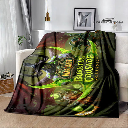 Game World of Warcraft Printed Blanket Picnic blanket Warm Flannel blankets Home bed linings blankets for beds Birthday Gift