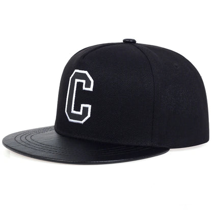 Unisex C Letter Embroidery Hip-hop Hats Spring Autumn Adjustable Casual Snapback Baseball Caps Outdoor Sunscreen Hat Sports Cap
