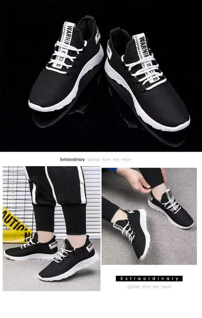 Leichte Herren-Sneaker, lässige Mesh-Sportschuhe für den Sommer, Outdoor-Schuhe für Herren mit weicher Sohle, atmungsaktiv, komfortabel und modisch, trendige Laufschuhe