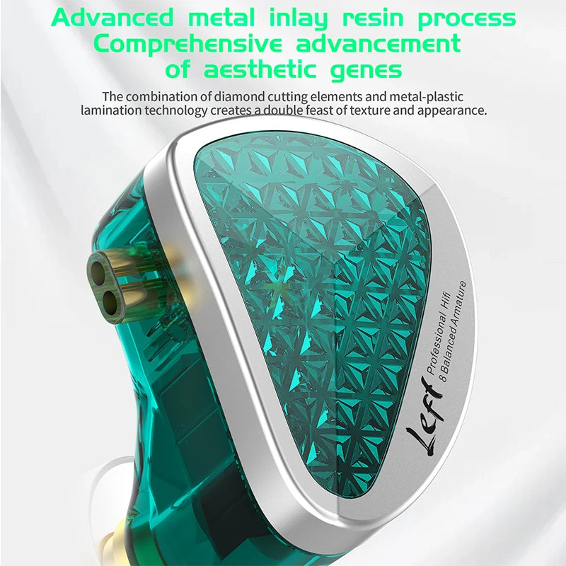 KZ AS16 Pro 16BA Balanced Armature In Ear Earphones HiFi Monitor Headphones with Detachable Cable Noise Cancelling Earbuds