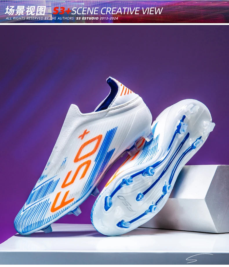 New Men's Football Boots Non-Slip Soccer Shoes Indoor Cleats Professional Turf Futsal Grass Ultralight Sport Comfortable Adult