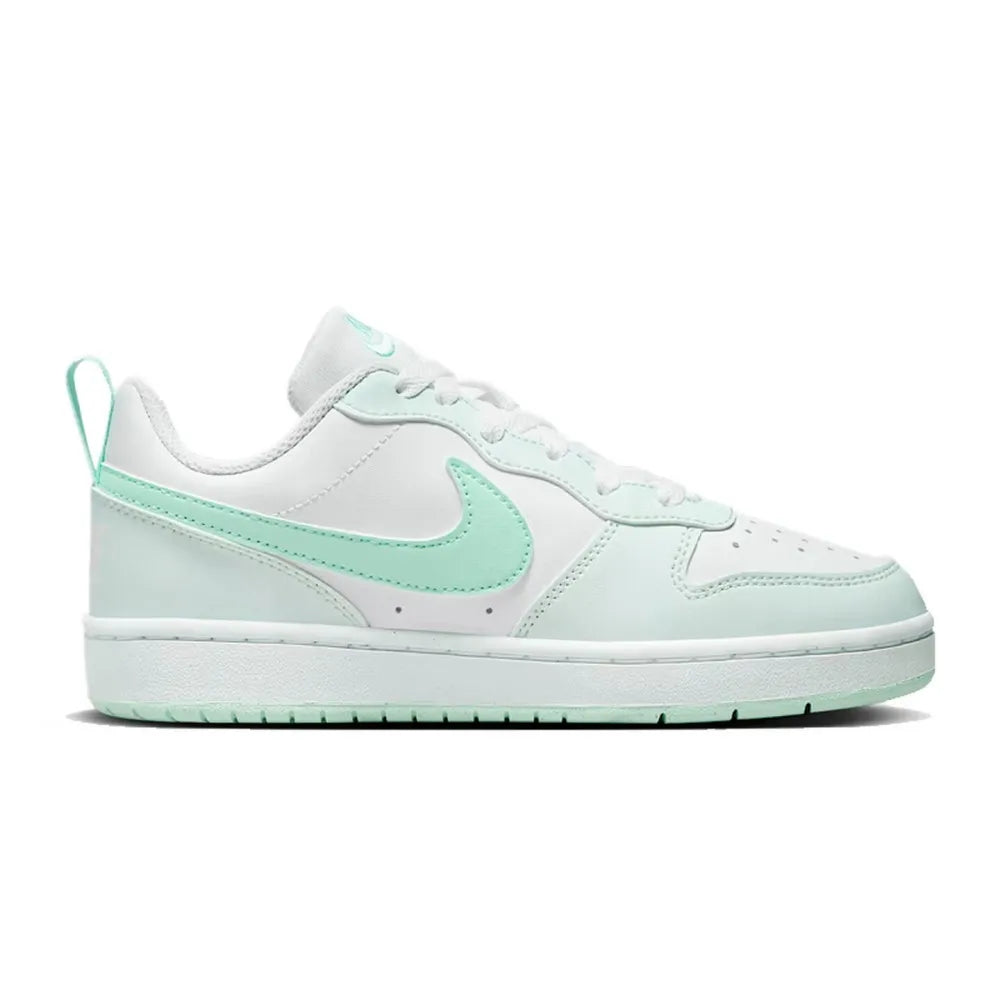 Nike COURT Women's Stylish, Versatile, and Comfortable Sneakers: Casual, Non-Slip, Durable in White and Mint Green FZ3539-100