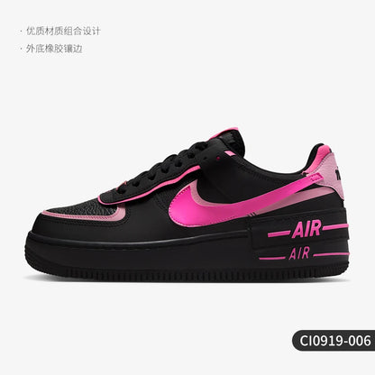 Chaussures Nike Air Force 1 authentiques pour femme, tendance, légères et à semelle épaisse CI0919-006