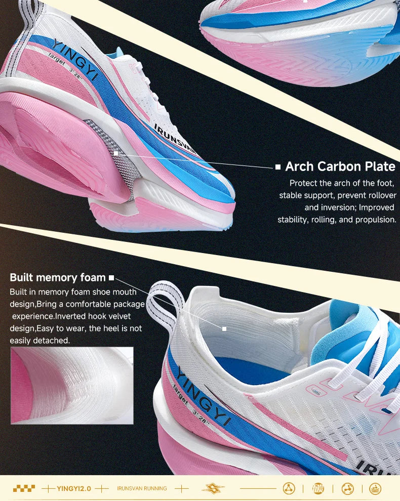 2025 Carbon Plate Marathon Running Shoes Professional Test; Stable Support Ultra-Light Bounce Shoes Unisex 088