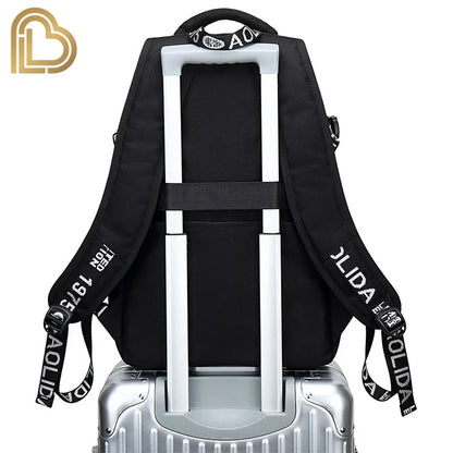 Mochila Red Jade F-Fortnited Battle Royale com carregamento USB, figuras anime e compartimento para material escolar para estudantes