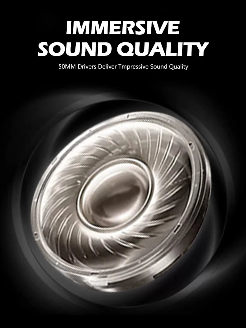 TALOMEN W550x Studio Headphones – Professional Wired Over-Ear DJ Monitor Headphones with 50mm Drivers & Detachable Cable