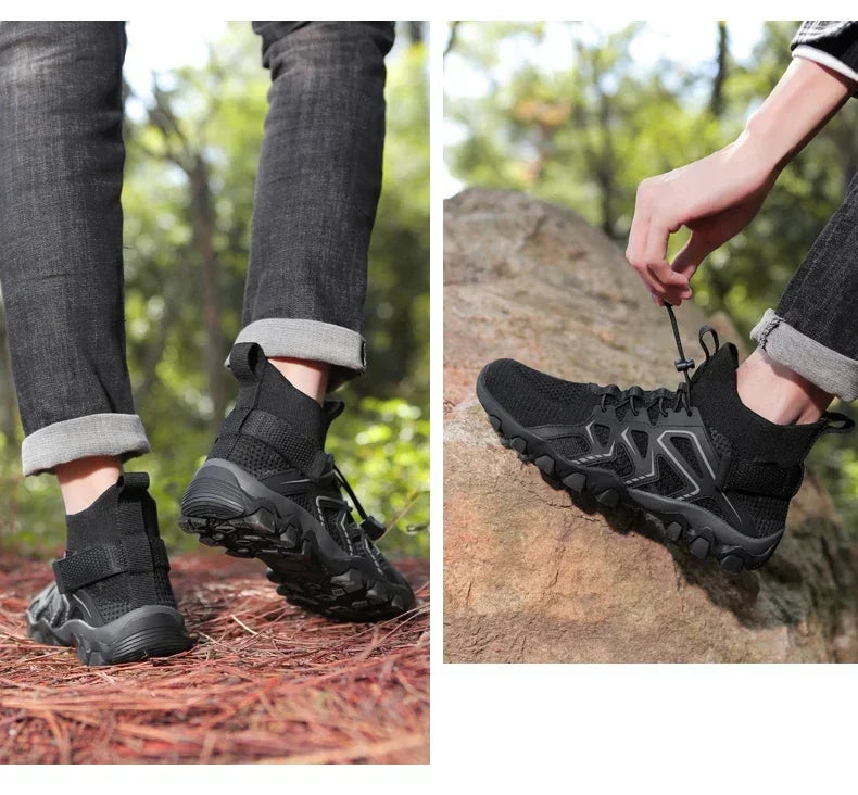 Chaussures unisexes respirantes à séchage rapide pour la pêche et les sports nautiques, bottes aquatiques d'été pour la pêche en amont, chaussures de plage antidérapantes pour femmes, à porter pieds nus