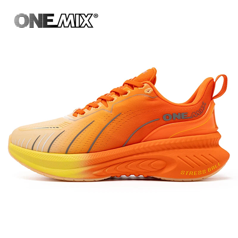 ONEMIX Nuove scarpe da running ammortizzate da uomo, adatte a runner pesanti, stringate, sportive da donna, antiscivolo, outdoor, sneakers atletiche da uomo