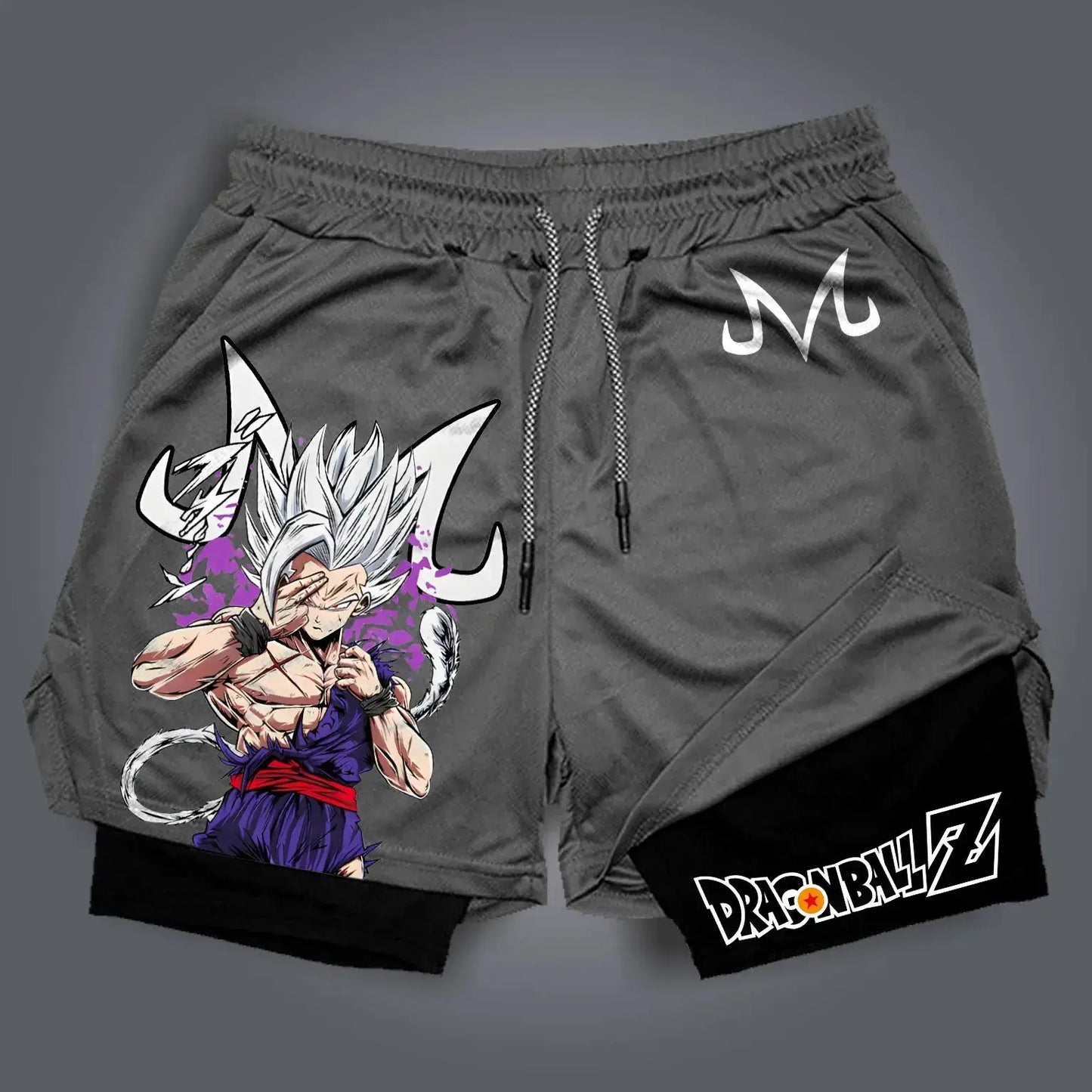 Produit gaming premium Fraquane, produits de luxe, nouvelle génération, équipement gamer Dragon Ball Super Licensed Shorts 2025 - Japanese Anime Breathable Quick-Dry Beach Pants, Retro Y2K Hip Hop Style