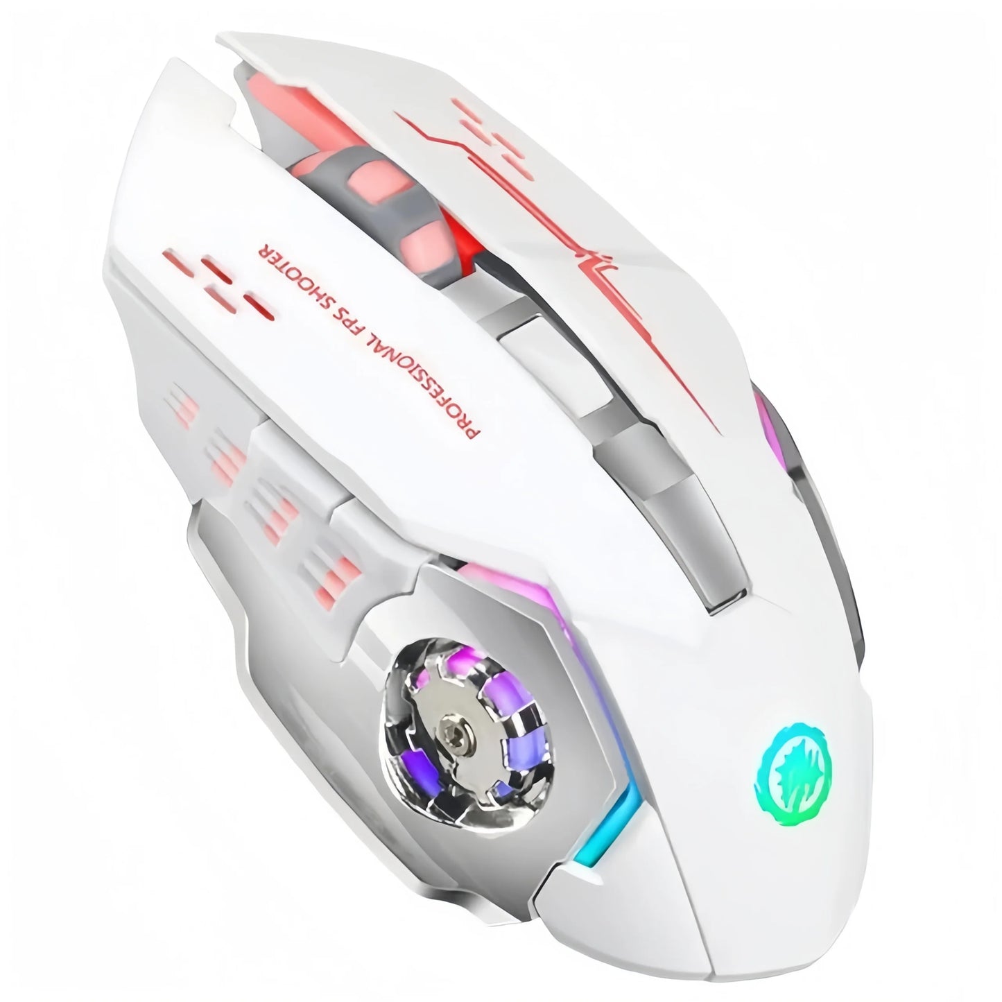 Bluetooth 5.2 Wireless RGB Gaming Mouse, Rechargeable Silent Mouse, 2.4G & Bluetooth Dual Mode, 3600 DPI Ergonomic Mouse for Laptop, MacBook & Tablet