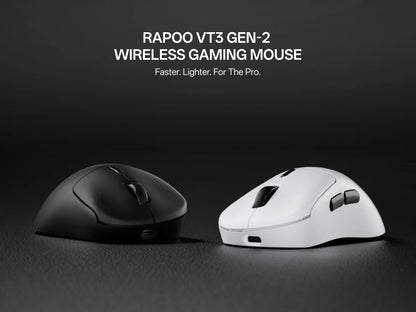 Rapoo VT3Pro GEN-1 Wireless Gaming Mouse 26,000 DPI, 8KHz Polling Rate, 59g Lightweight, 9 Programmable Buttons, PAW3398 Optical Sensor