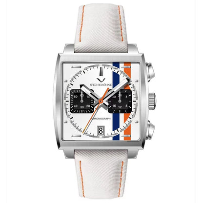 Specht&Sohne New Arrivals Japan VK64 Chronograph Men Quartz Watch 316L Stainless Steel Leather Strap Luminous Waterproof 30M