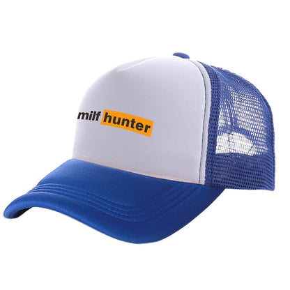 Milf Hunter Trucker Caps Fashion Cool Milf Hunter Hats Baseball Cap Summer Outdoor Sun Mesh Caps MZ-506