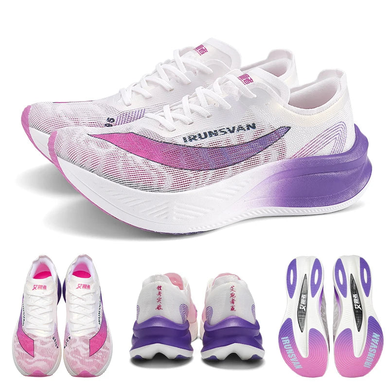 IRUNSVAN Scarpe da maratona leggere da uomo, scarpe da corsa, scarpe sportive traspiranti, scarpe casual comode, scarpe da allenamento atletico, unisex
