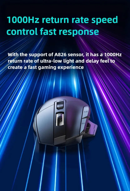 G2 Wired Gaming Mouse 12800 DPI RGB Gaming Mouse with 9 Programmable Buttons, 1000Hz Polling Rate, Ergonomic Wired Gaming Mouse for PC & Laptop