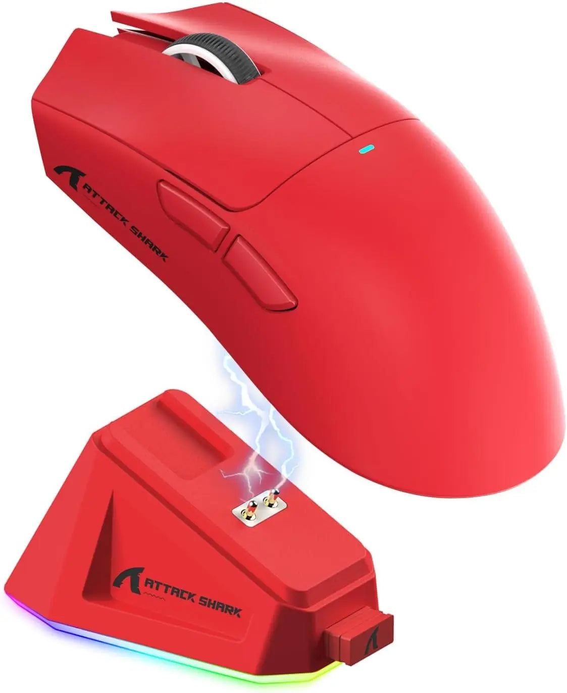 ATTACK SHARK X11 Wireless Gaming Mouse with Charging Dock, PixArt PAW3311 Sensor, Tri-Mode Bluetooth, 2.4G & Wired RGB Gaming Mouse