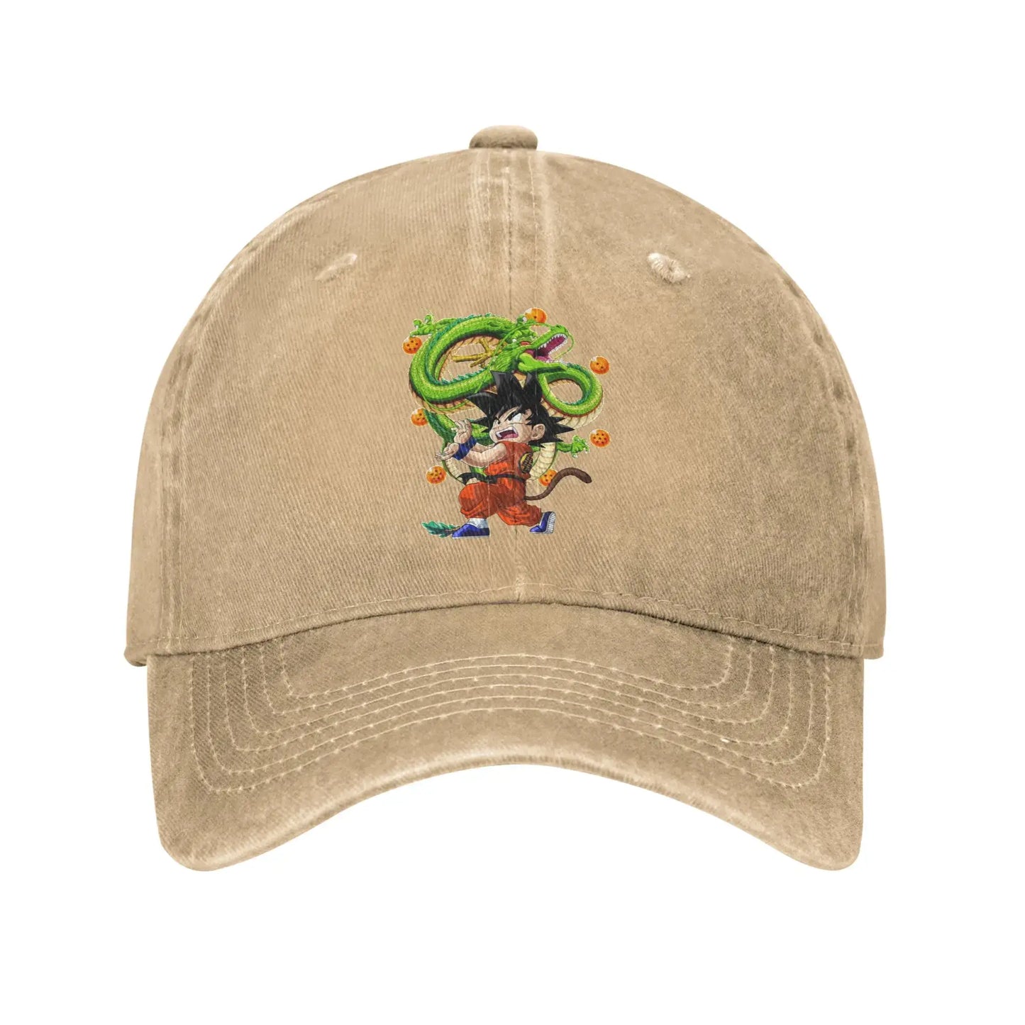 Retro Kamehameha Kid Goku Anime Baseball Caps Unisex Distressed Cotton Headwear Dragon Ball Outdoor Workouts Gift Hats Cap, produit gaming premium Fraquane