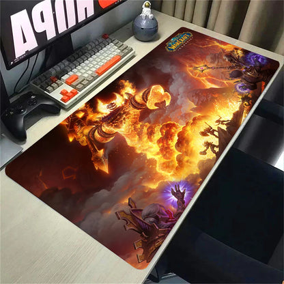 Natural Horde Alliance Mouse Pad Rubber Large Computer Desk Keyboard Mat HD World Of Warcraft Gaming Mousepad Speed Locking Edge