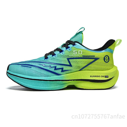 Men's Running Shoes Carbon Board Light Ultra Cushion Breathable Marathon Shock Absorption Support Sneaker Woman Comfy Sport Shoe