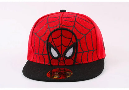 2026 HotAnime Cartoon Spiderman Hats for Kids Toddler  Baseball Cap Spring Snapback Hip Hop Adjustable Caps